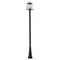 Z-Lite Broughton Outdoor Post Mounted Fixture, 2-Light, 10.25 In.W x 113.25 In.H, Black/Clear Beveled 521PHMR-519P-BK - alternate 1